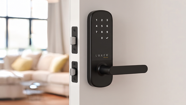 Level Lock Door Handle on Apartment